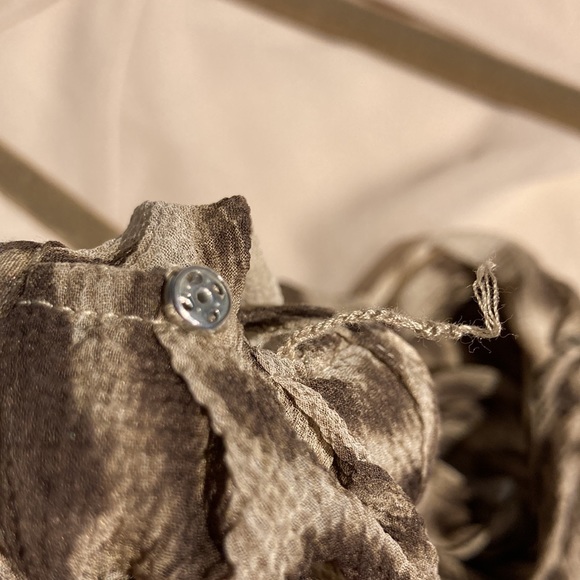 Talbots leopard sleeveless blouse bowtie cami 4P - Picture 14 of 16